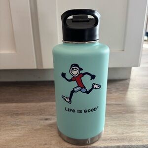 LIFE IS GOOD Stainless Steel Insulated Wide Mouth Water Bottle 50 oz